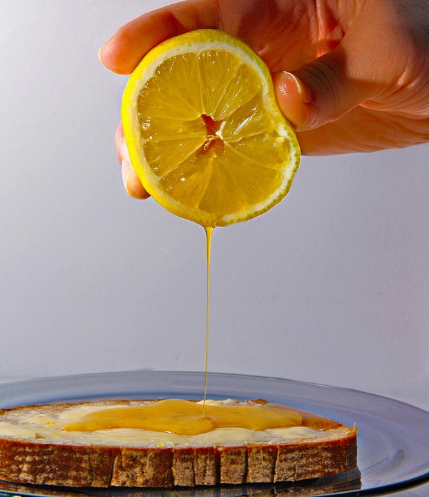 Poulet mariné miel citron