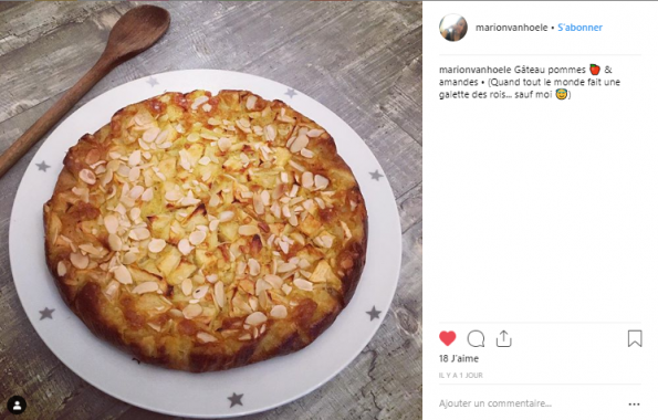 gateau pomme amandes
