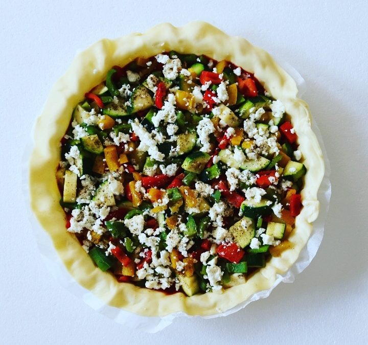 Tarte poivrons feta