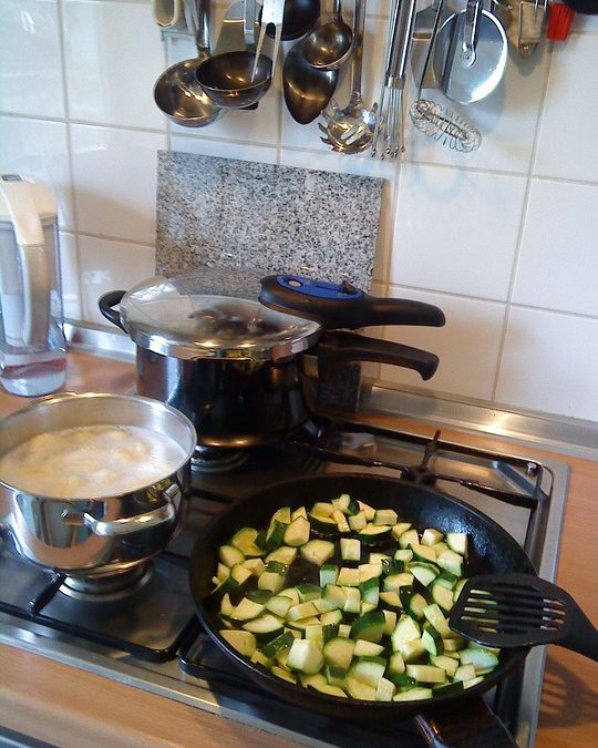 Pâtes aux courgettes