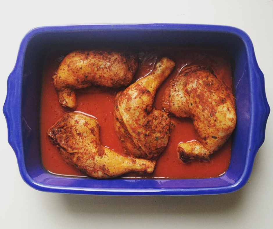 cuisses de poulet rôties à la tomate
