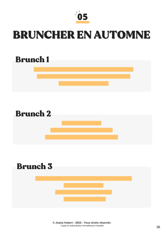 Ebook pour apprendre à faire un brunch équilibré